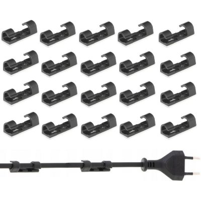 Organizér/kabelová spona 30x10mm, sada 20ks KELTIN – Hledejceny.cz