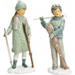 WURM Dívka/chlapec s lyžemi 22 cm (mix 2 vzorů /cena za 1 kus) – Zboží Dáma