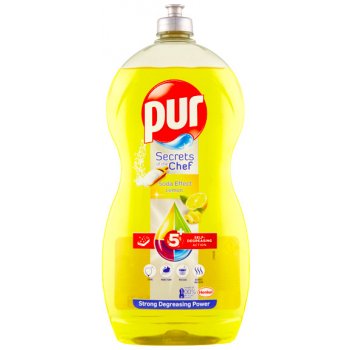 Pur Secrets of the Chef Soda Effect Lemon přípravek na ruční mytí nádobí 1200 ml