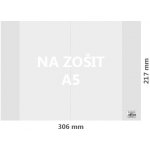 JUNIOR Obal na sešit A5 PVC 306x217 mm hrubý transparentní 100 ks – Hledejceny.cz