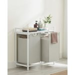 Vasagle 2x 46 L BLH201W01 bílo-šedý – Sleviste.cz