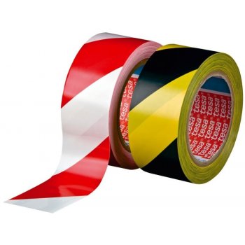 Tesa 60760 Výstražná páska 33 m x 50 mm červeno-bílá