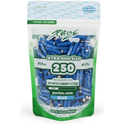 Purize uhlíkové filtry XTRA Slim Size sáček 250 ks modrá – Sleviste.cz