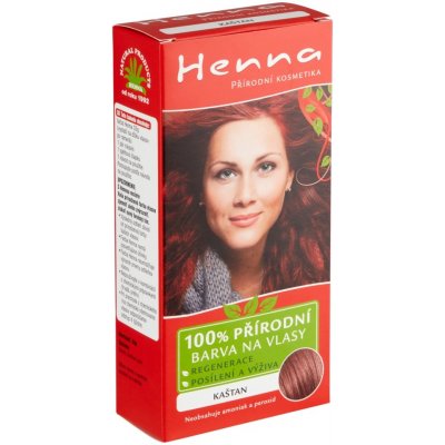 Henna přírodní barva na vlasy světlý kaštan 33 g – Hledejceny.cz
