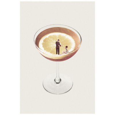 Plakát, Obraz - Maarten Léon - My drink needs a drink, (40 x 60 cm) – Zboží Mobilmania