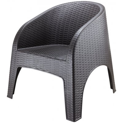Mega Plast, MP1551 Židle TOSCANA 80 x 75 x 76 cm, WENGE – Hledejceny.cz
