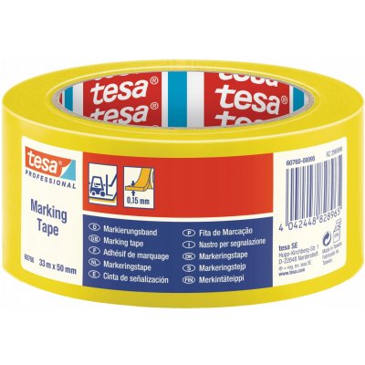 Tesa výstražná páska 33 m x 50 mm žlutá – Hledejceny.cz