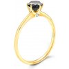 Prsteny Savicki zásnubní prsten The Journey žluté zlato černý diamant TJ R3 SZCD Z