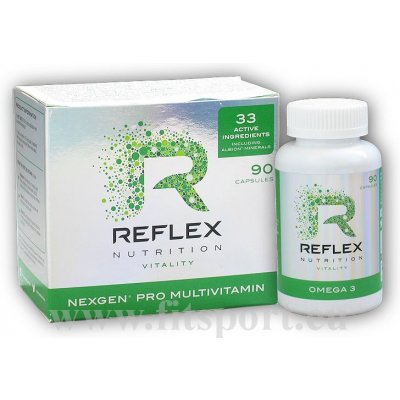 Reflex Nutrition Nexgen Pro 90 kapslí + Omega 3 90 kapslí + volitelný dárek