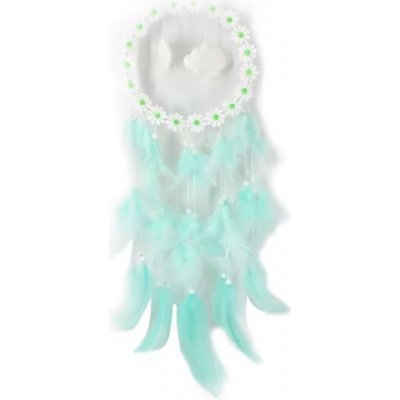 Lapač snů - Svítící - Zelený s mráčky – Zboží Dáma