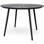 Noela Wilder Zahradní stůl Ø 105 cm, ocel/artwood, černý NOELA 34570791 – Zbozi.Blesk.cz