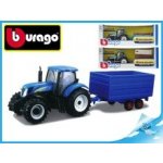 Bburago Farm Tractor New Holland W8 s vlečkou 1:32 – Zboží Mobilmania