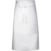 Zástěra Link Kitchen Wear Kuchařská zástěra X970 White 100 x 70 cm