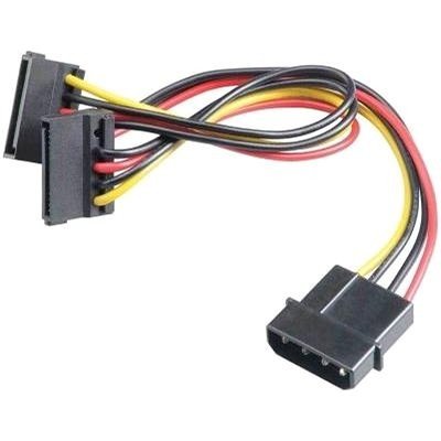 Inter Tech kabel 1x Molex na 2x SATA napájení 15cm 88885307 – Zboží Živě