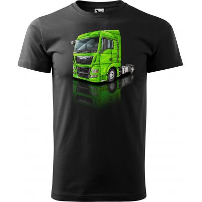 Rainbow-X pánské tričko Kamion černá kamionu zelená – Zboží Dáma