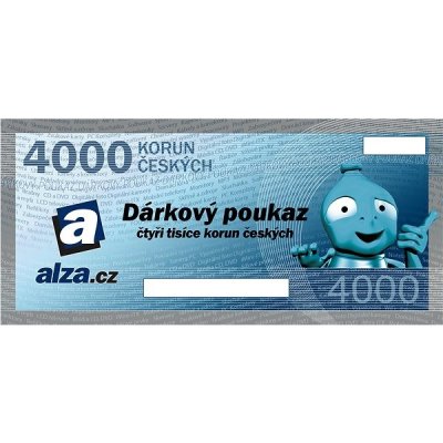 Elektronický dárkový poukaz Alza.cz na nákup zboží v hodnotě 4000 Kč – Zbozi.Blesk.cz