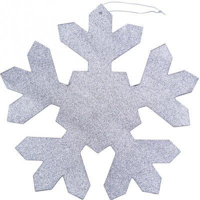 DECOLED Vánoční ozdoba vločka I, pr. 40 cm, stříbrná, překližka, venkovní – Hledejceny.cz