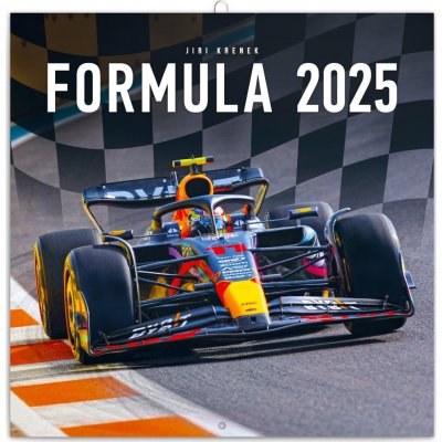 poznámkový Formule Jiří Křenek, 30 × 30 cm západní kalendarium 2025 – Zboží Dáma