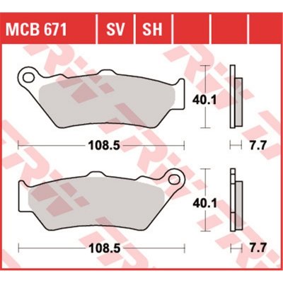 Přední brzdové destičky TRW / Lucas BMW F650 650 GS Dakar 2000 - 2003 | Zboží Auto