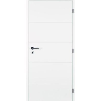Doornite Quatro 70 P, 746 × 1983 mm, lakované, pravé, bílé, plné C1MQWP.70P1 – Zboží Mobilmania