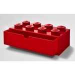LEGO® Stolní box se zásuvkou 8 červená 40211730 – Zboží Dáma