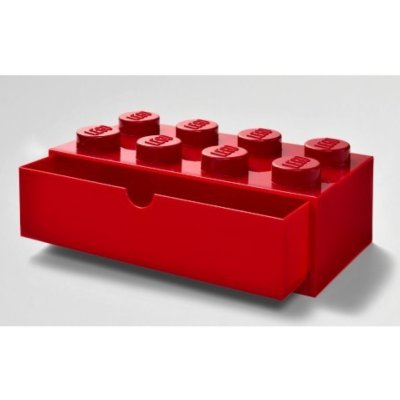 LEGO® Stolní box se zásuvkou 8 červená 40211730