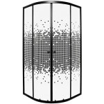 KERRA Sprchový kout Černý Pixel 80 (bez vaničky) 5907548117359 – Zboží Dáma