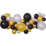 Gemar Balónková girlanda metal černá zlatá stříbrná – Zboží Dáma