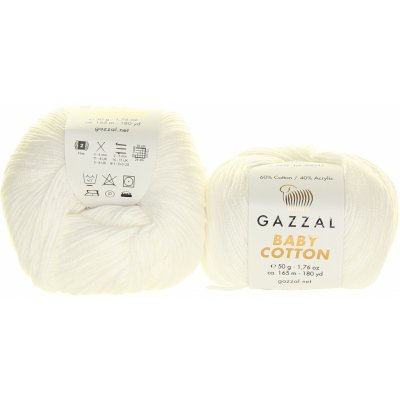Gazzal Baby Cotton 3432 sněhově bílá – Zboží Dáma