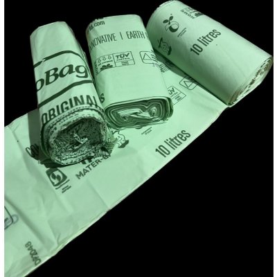 BioBag Kompostovatelné sáčky na bioodpad 15 μm 10L v roli po 25ks – Zboží Dáma
