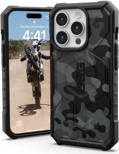 Extrémně odolné UAG Urban Armor Gear Pathfinder na Apple iPhone 15 Pro - Midnight Camo - MagSafe kompatibilní