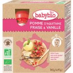 Babybio jablko jahoda vanilka 4 x 90 g – Zboží Mobilmania