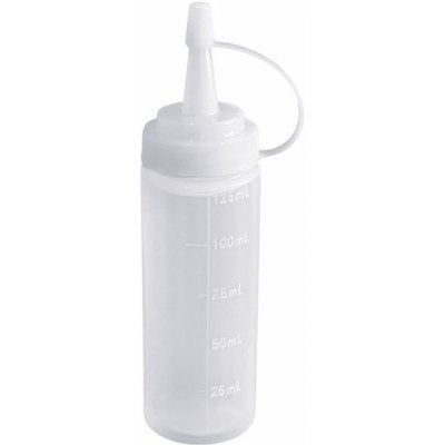 Plastová láhev s měřítkem na omáčky a toppingy - 125 ml - Ibili