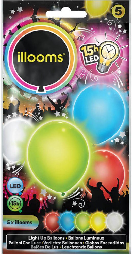 Svítící LED balony barevný mix | Srovnanicen.cz