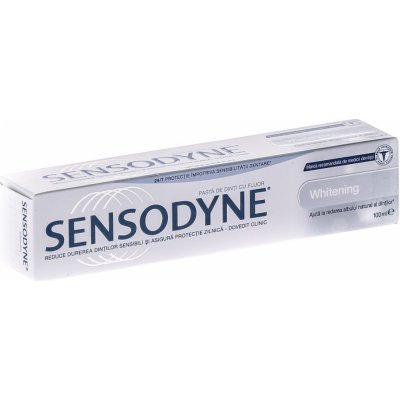 Sensodyne Whitening zubní pasta šetrně bělí citlivé zuby 100 ml – Zbozi.Blesk.cz