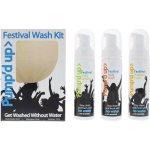 Pump’d UP 99% dezinfekční šampón 70 g + sprchový gel 70 g + ruční dezinfekce 70 g dárková sada – Sleviste.cz