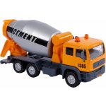 Mikro trading Auto domíchávač kov 15,5 cm na zpětný chod na baterie se zvukem se světlem v krabičce – Zboží Dáma