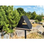 Congarden Vela Ptačí krmítko 25 x 25 x 20 cm nerez antracit 1096 – Zboží Mobilmania