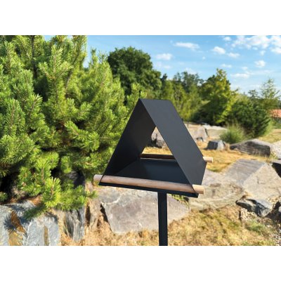 Congarden Vela Ptačí krmítko 25 x 25 x 20 cm nerez antracit 1096 – Zboží Mobilmania