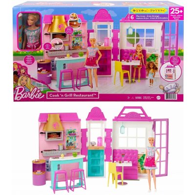 Barbie Restaurace s panenkou herní set – Zboží Mobilmania