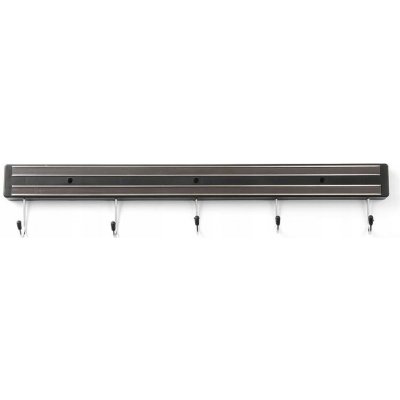 Černá magnetická lišta na nože s 5 háčky Hendi, délka 47 cm – Hledejceny.cz
