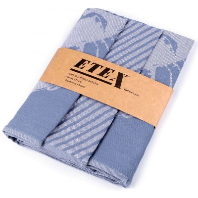 Prima obchod Utěrka z egyptské bavlny barva 13 modrá světlá 50 x 70 cm 3 ks – Sleviste.cz