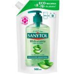 Sanytol Zelený čaj & Aloe Vera dezinfekční hydratující mýdlo na ruce náhradní náplň 500 ml – Zboží Mobilmania