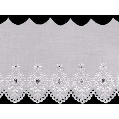 Madeira - štykování šíře 22 cm Varianta: bílá, Balení: 1 m – Zboží Mobilmania