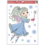 Anděl Přerov Okenní fólie andělky s glitry 35 x 50 cm – Hledejceny.cz