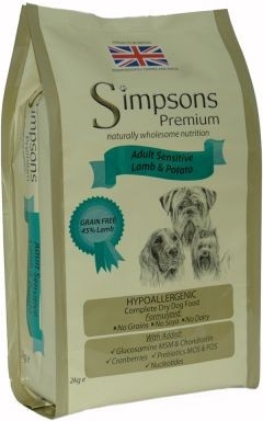 Simpsons Premium Adult Sensitive jehněčí & brambory 2 x 12 kg