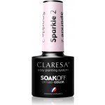 Claresa SoakOff UV/LED Color Sparkle gelový lak na nehty odstín 2 5 g – Zboží Mobilmania