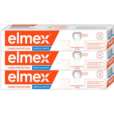 Elmex Caries Protection Gentle White 3 x 75 ml – Zboží Dáma