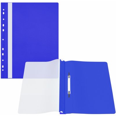 rychlovazač A4/10ks, PP, čirá přední strana, Euro, Modrý – Zboží Živě