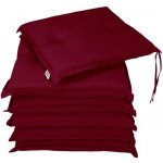 Deuba Boston červená 43 x 39 x 5 cm 6 x poduška – Zboží Dáma